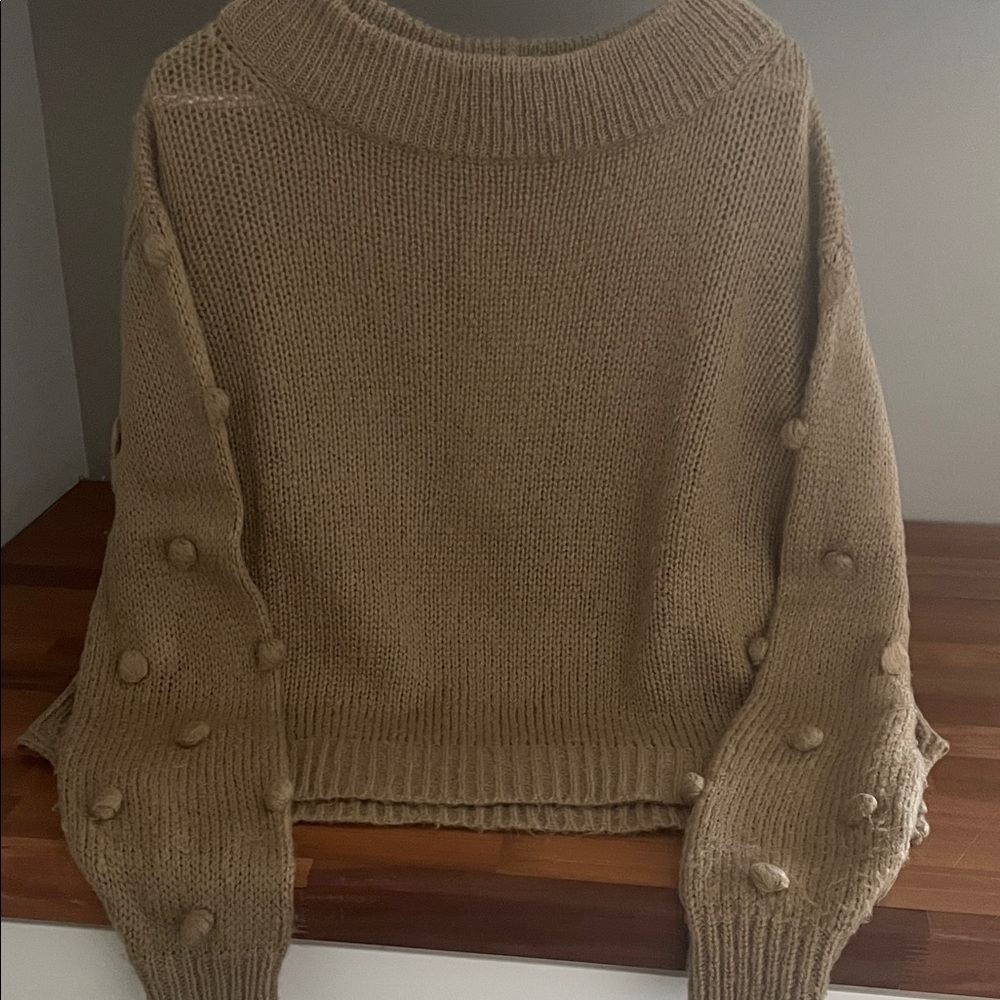 WOODEN SHIPS Women's Knit
Sweater XS Mohair Wool Blend Bobble
Long Sleeves